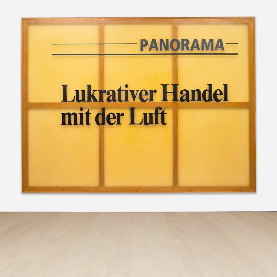 Panorama - Lukrativer Handel Mit Der Luft by Sigmar Polke