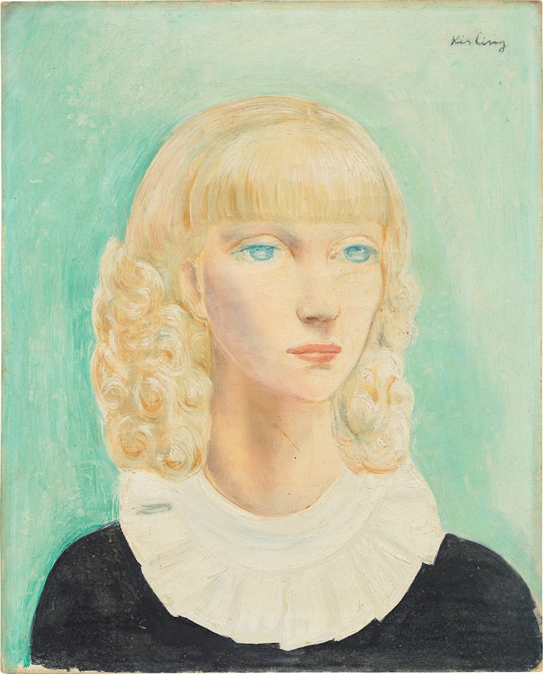 Jeune fille blonde by Moïse Kisling