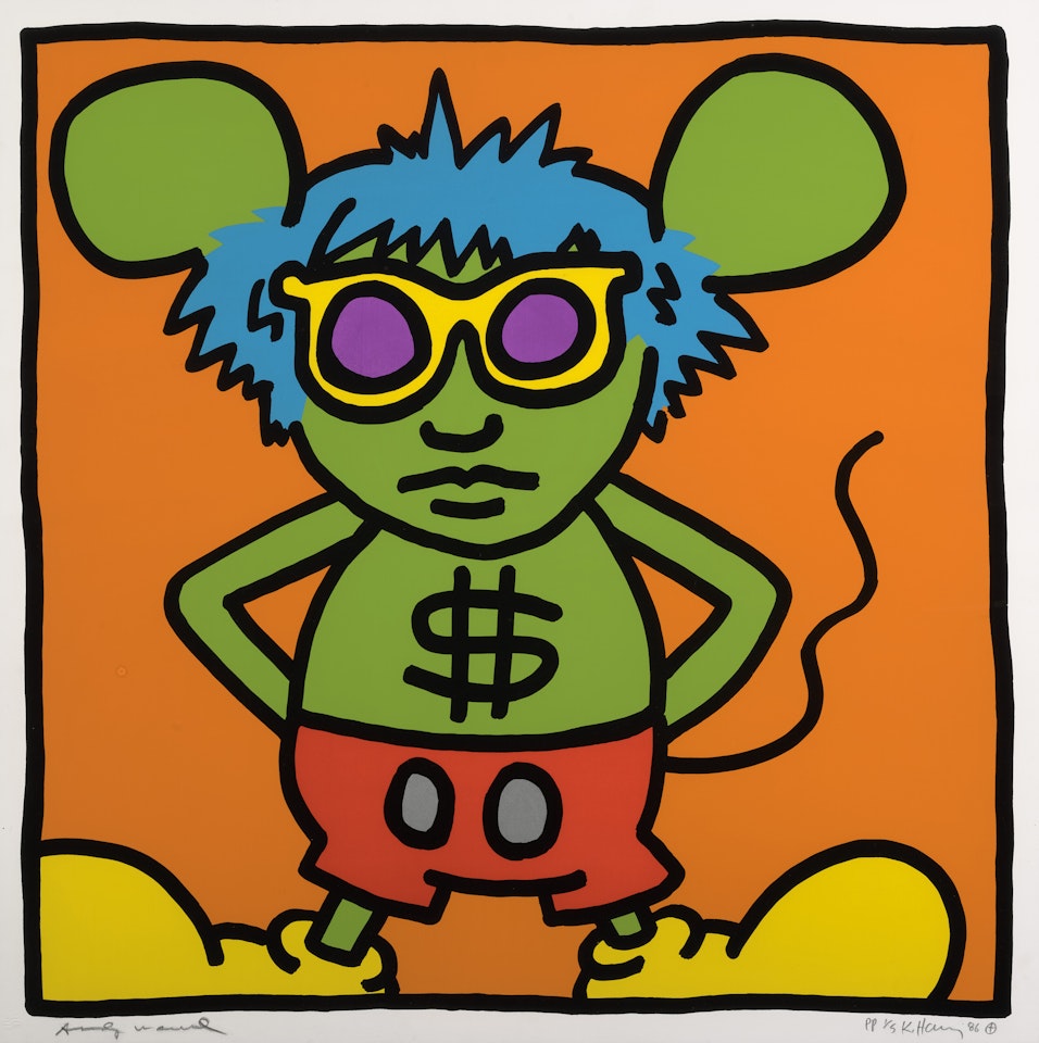 Andy Mouse: One Plate by Keith Haring