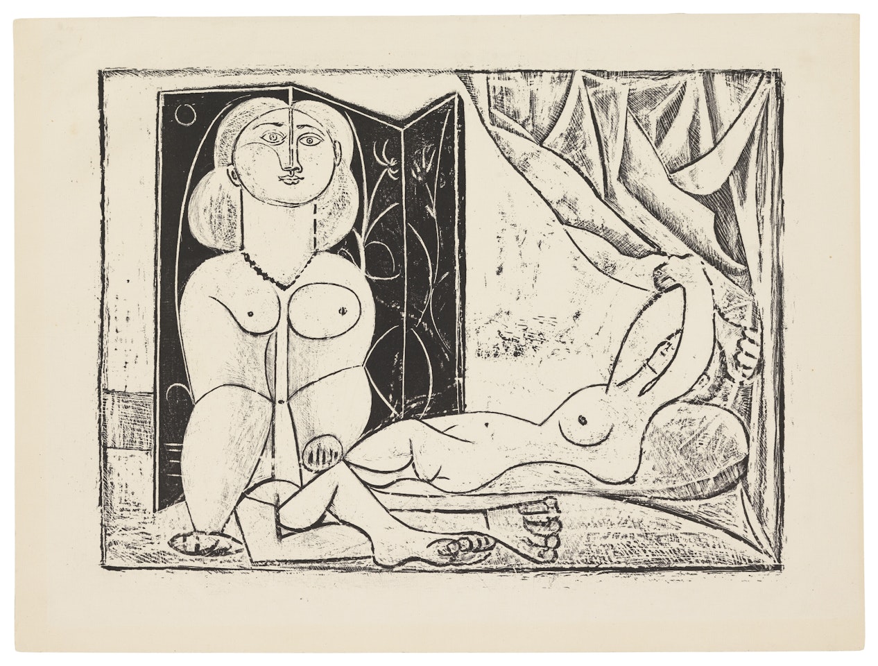 Les deux femmes nues by Pablo Picasso