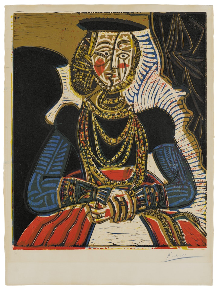 Buste de femme d'après Cranach le Jeune by Pablo Picasso