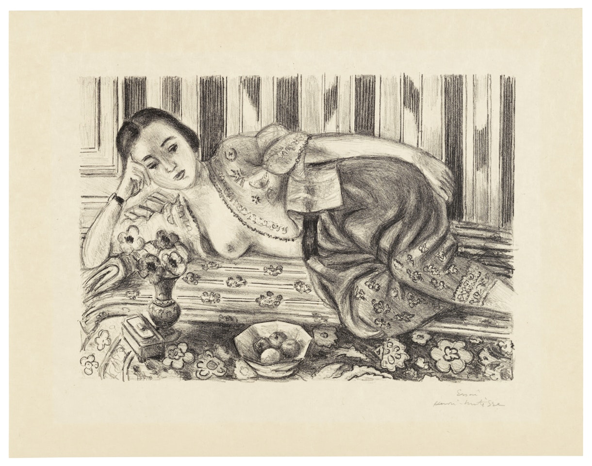 Odalisque à la culotte de satin rouge by Henri Matisse
