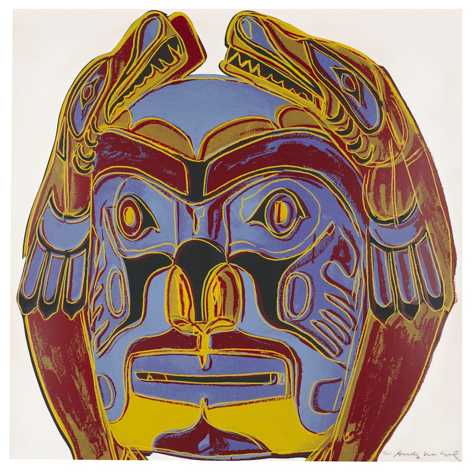 Northwest Coast Mask, from: Cowboys and Indians by Andy Warhol