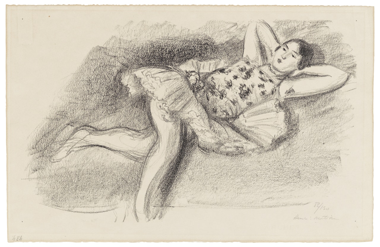 Danseuse étendue au divan, from: Dix Danseuses by Henri Matisse