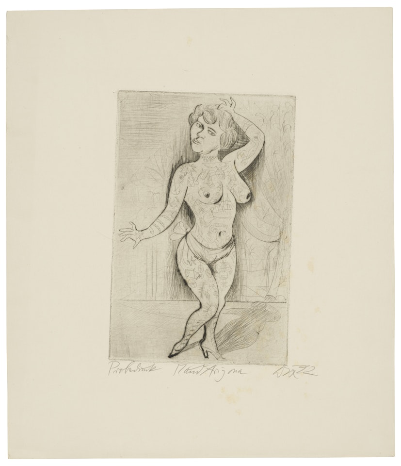 Maud Arizona ('Suleika, das tätowierte Wunder') by Otto Dix
