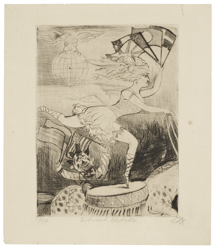 Internationaler Reitakt by Otto Dix