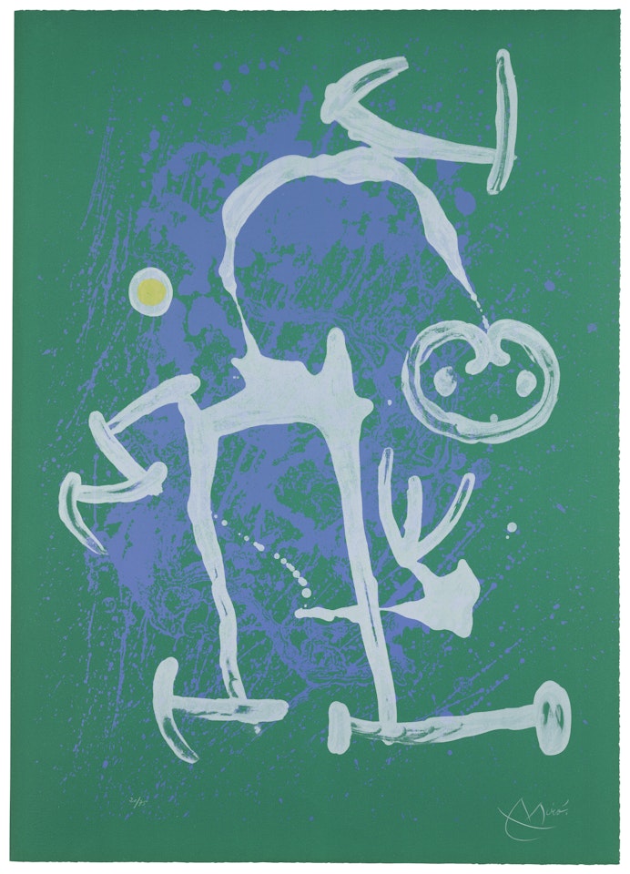 L'Illettré - Vert et Violet by Joan Miró