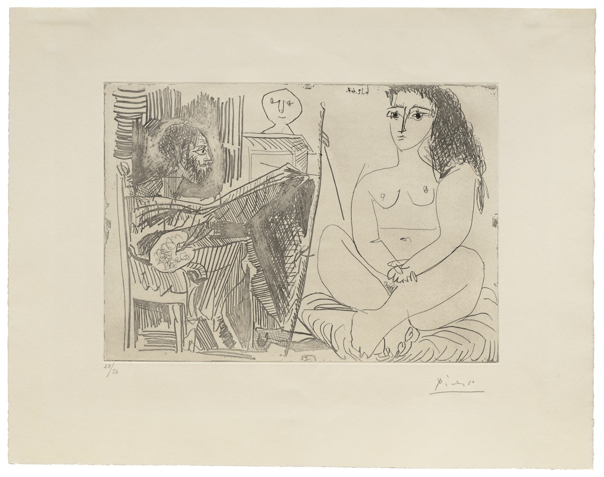 Peintre et modèle lll by Pablo Picasso