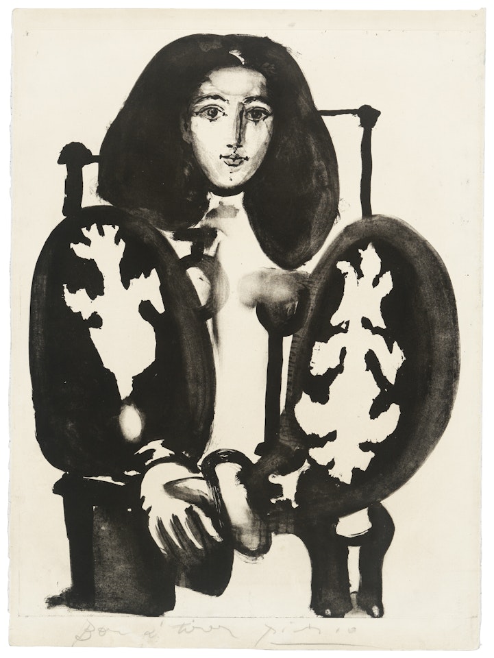 Femme au fauteuil no. 1 ('Le Manteau Polonais') by Pablo Picasso