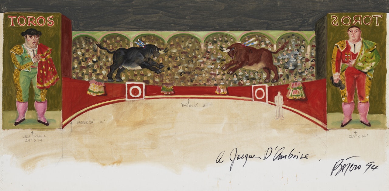 Rendering for a Backdrop of Carmen by Fernando Botero