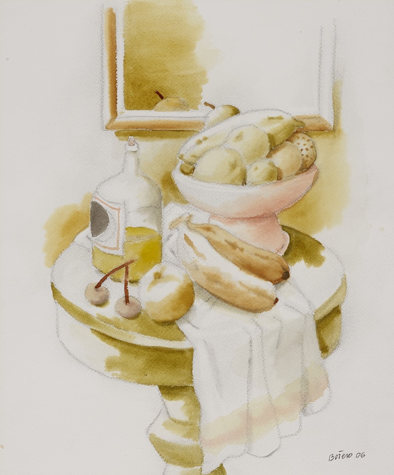 Nature morte au guéridon by Fernando Botero