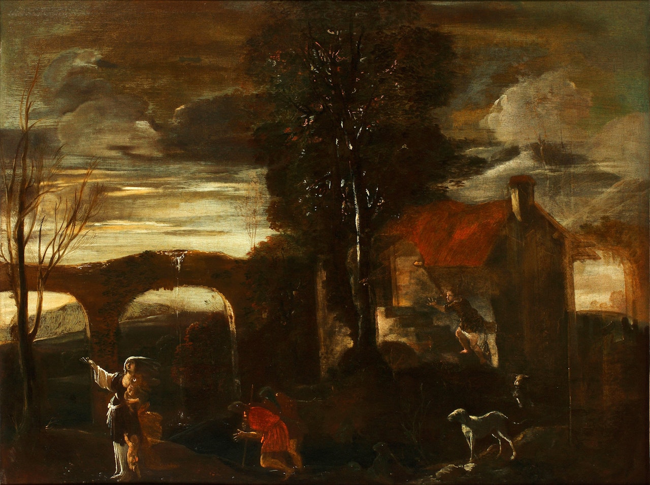 Latona and the Frogs by Italian School