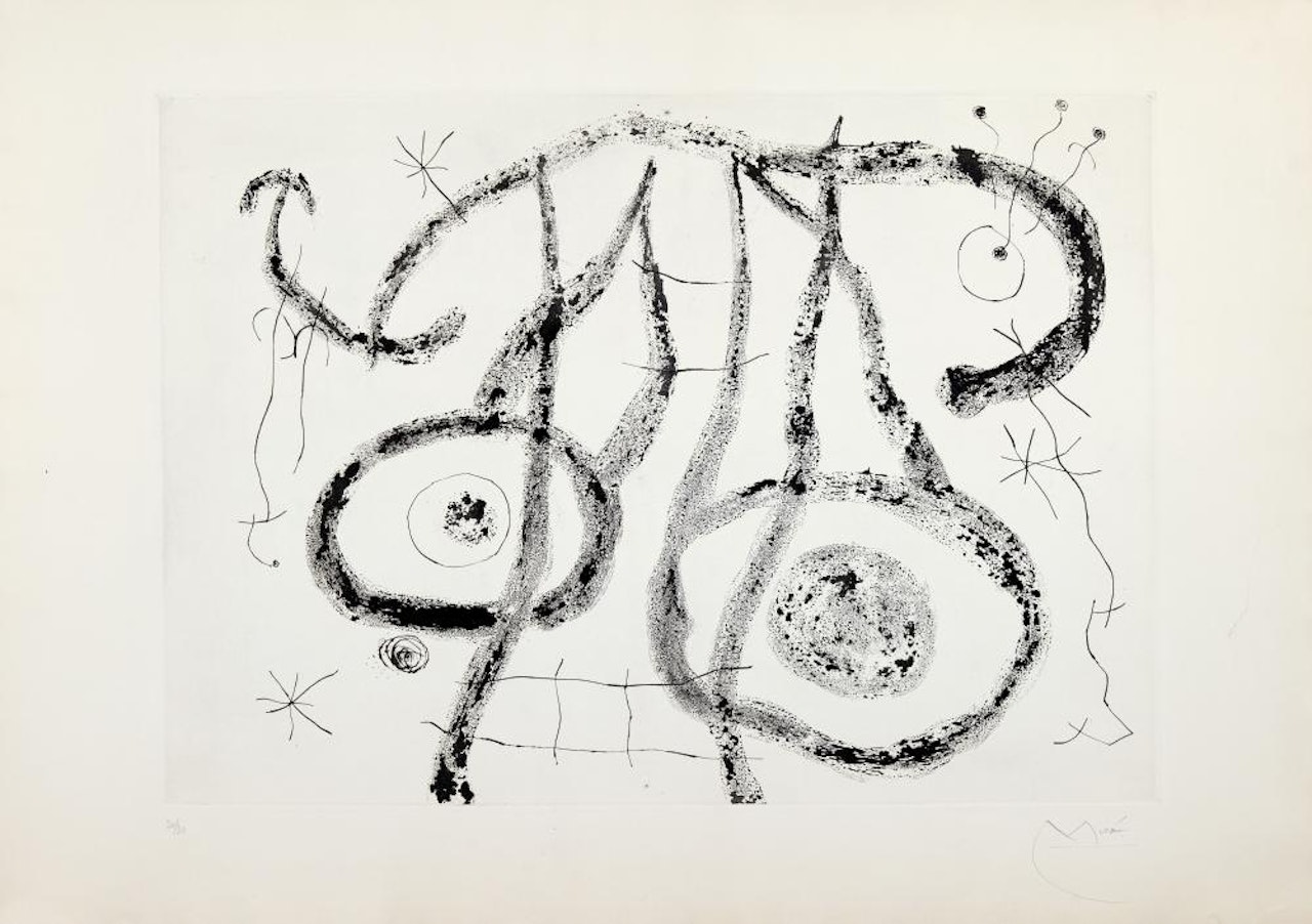 Le porteur d'eau III  by Joan Miró