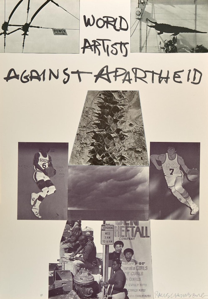 Against Apartheid  by Robert Rauschenberg