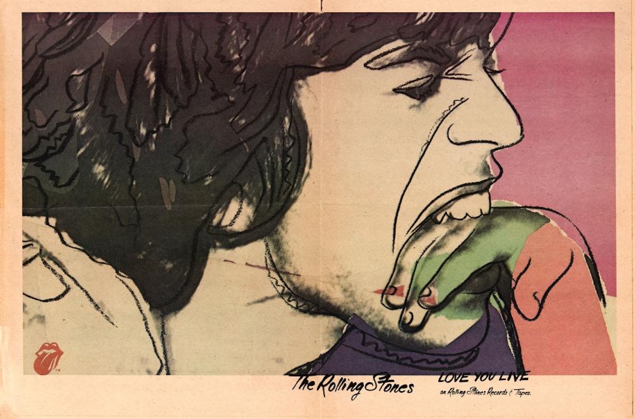 Love me live - The Rolling Stones  by Andy Warhol