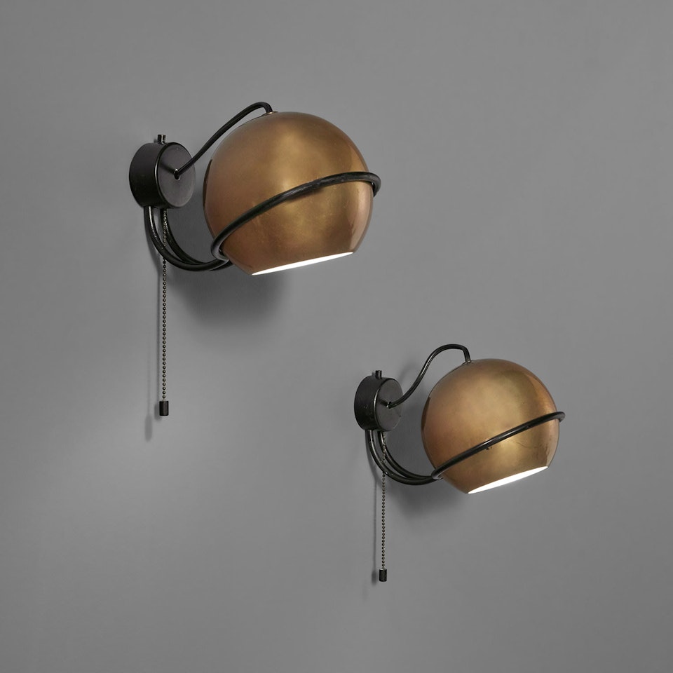 Pair of wall lights, model. no. 232 by Gino Sarfatti