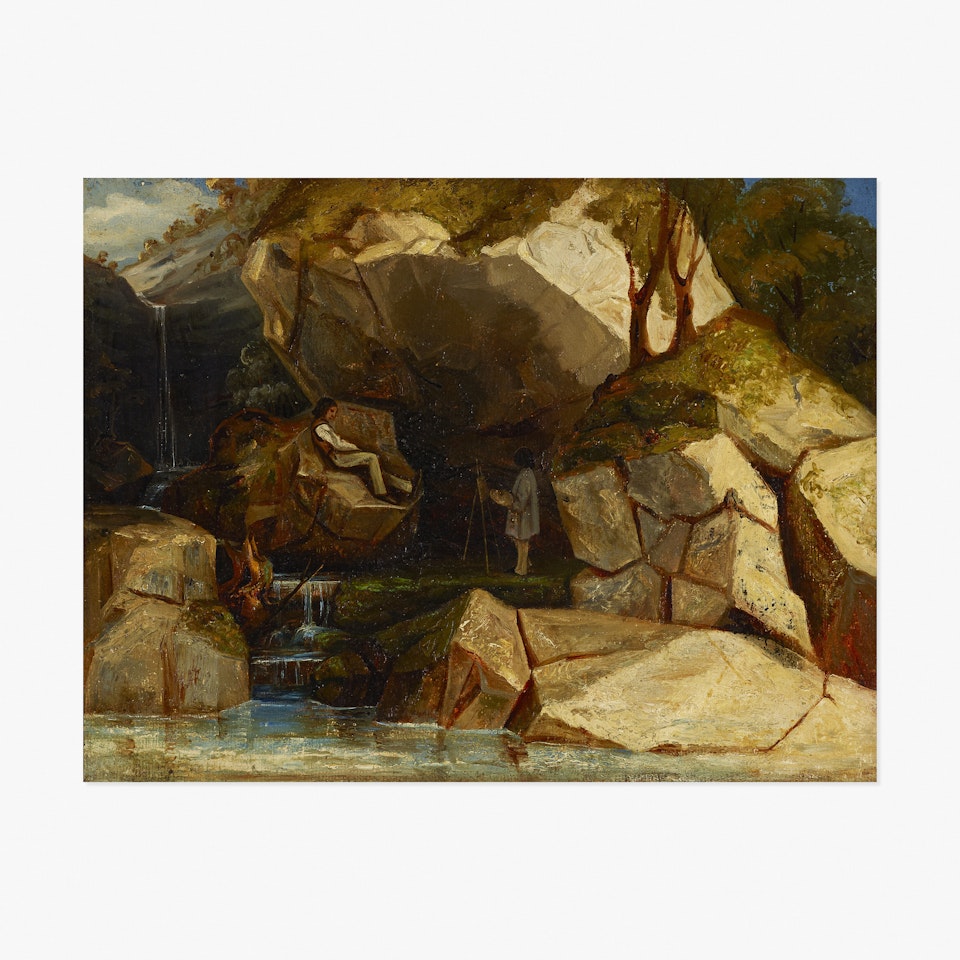 People on the Rocks by Gustave Courbet