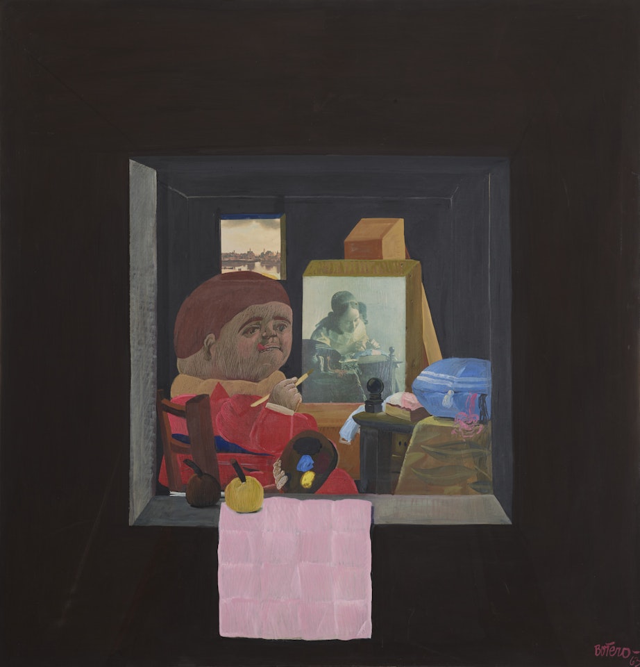 L'atelier de Vermeer by Fernando Botero