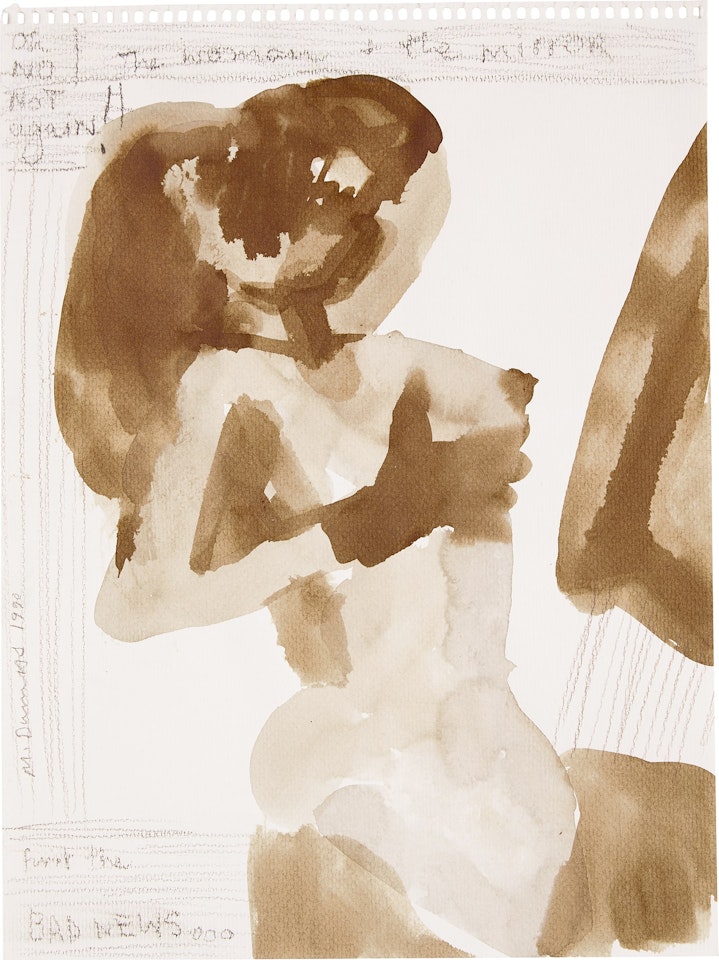 The Woman and the Mirror by Marlene Dumas