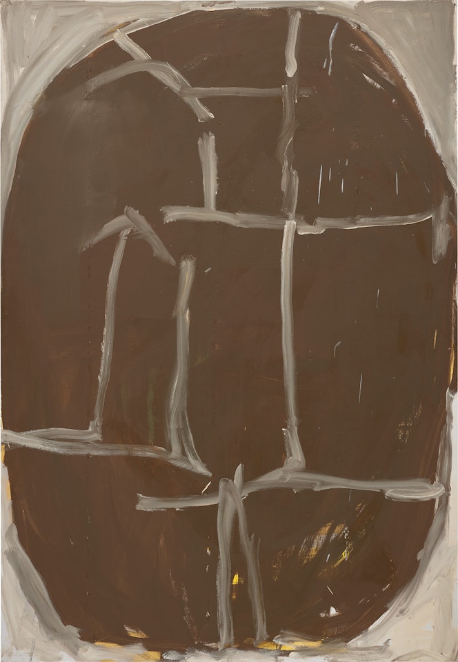 Untitled (Brown Oval) by Richard Aldrich