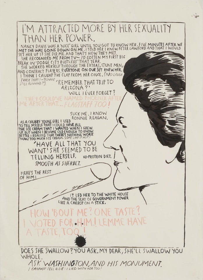 Untitled (I"m Attracted More...) by Raymond Pettibon