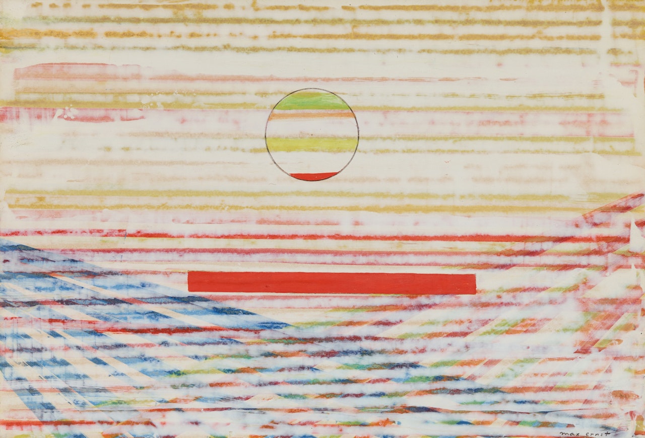 Sun over the sea by Max Ernst