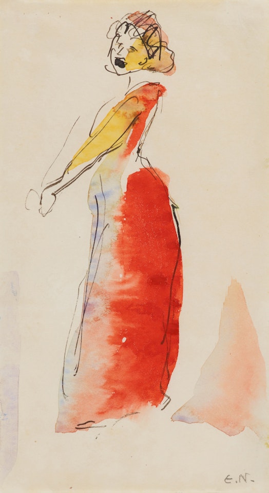 Sängerin by Emil Nolde