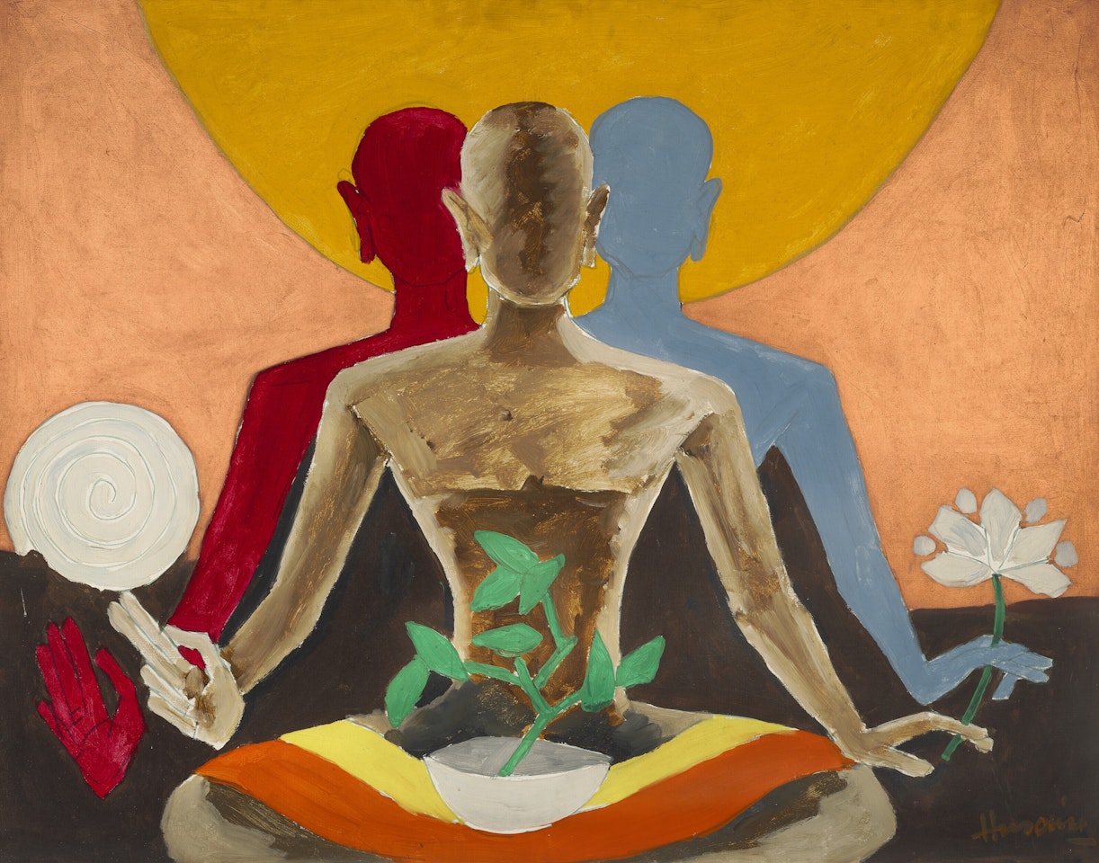 Untitled (Buddhism) by M.F. Husain