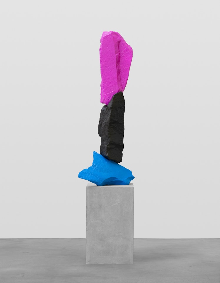 Blue Black Violet Mountain by Ugo Rondinone