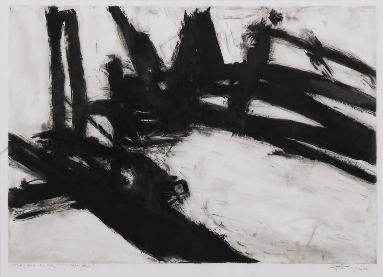 Study for Untitled (After Kline, 1957) by Robert Longo
