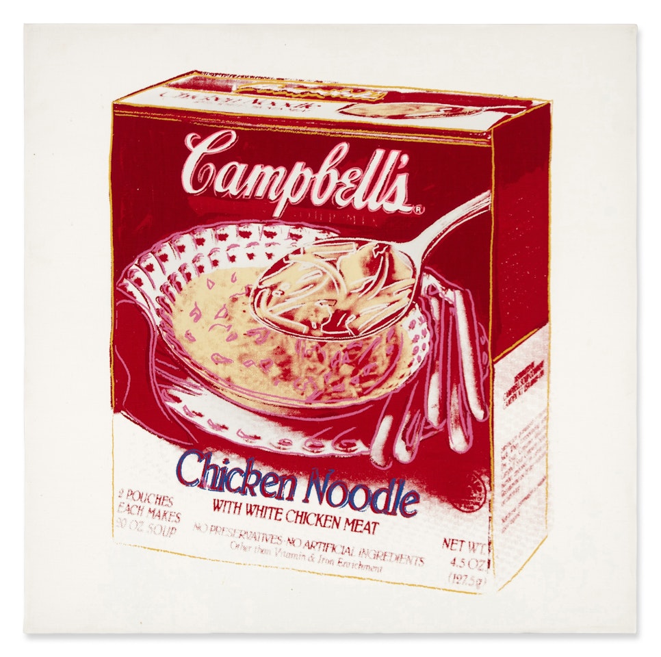 Campbell's Chicken Noodle Soup Box by Andy Warhol