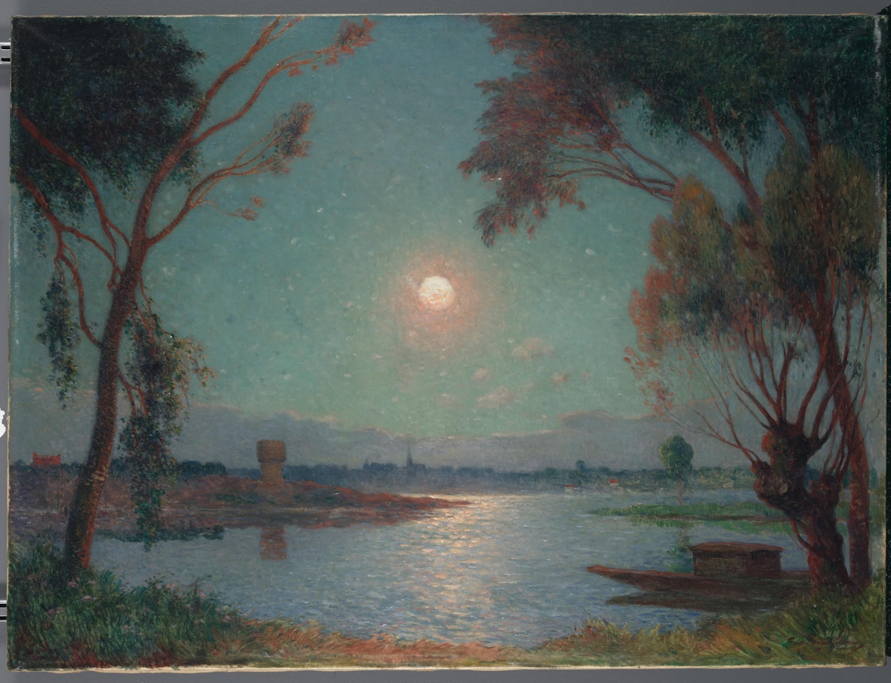 Bord de Loire au clair de lune by Ferdinand du Puigaudeau