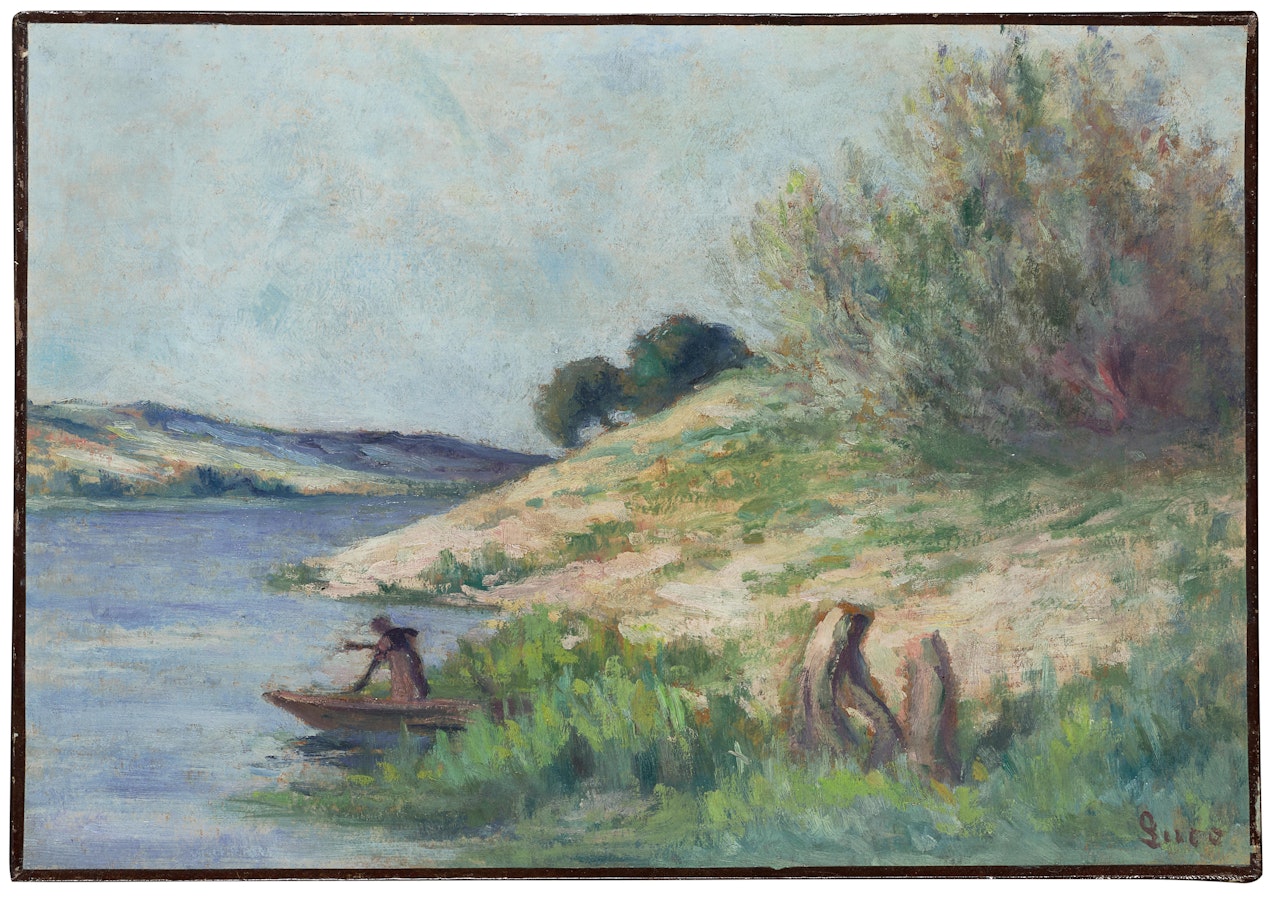 Bords de Seine aux environs de Rolleboise by Maximilien Luce