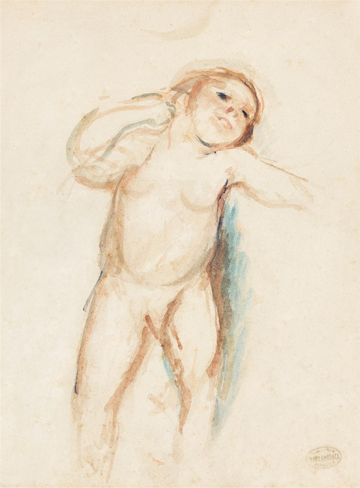 Enfant levant la tête by Mary Cassatt