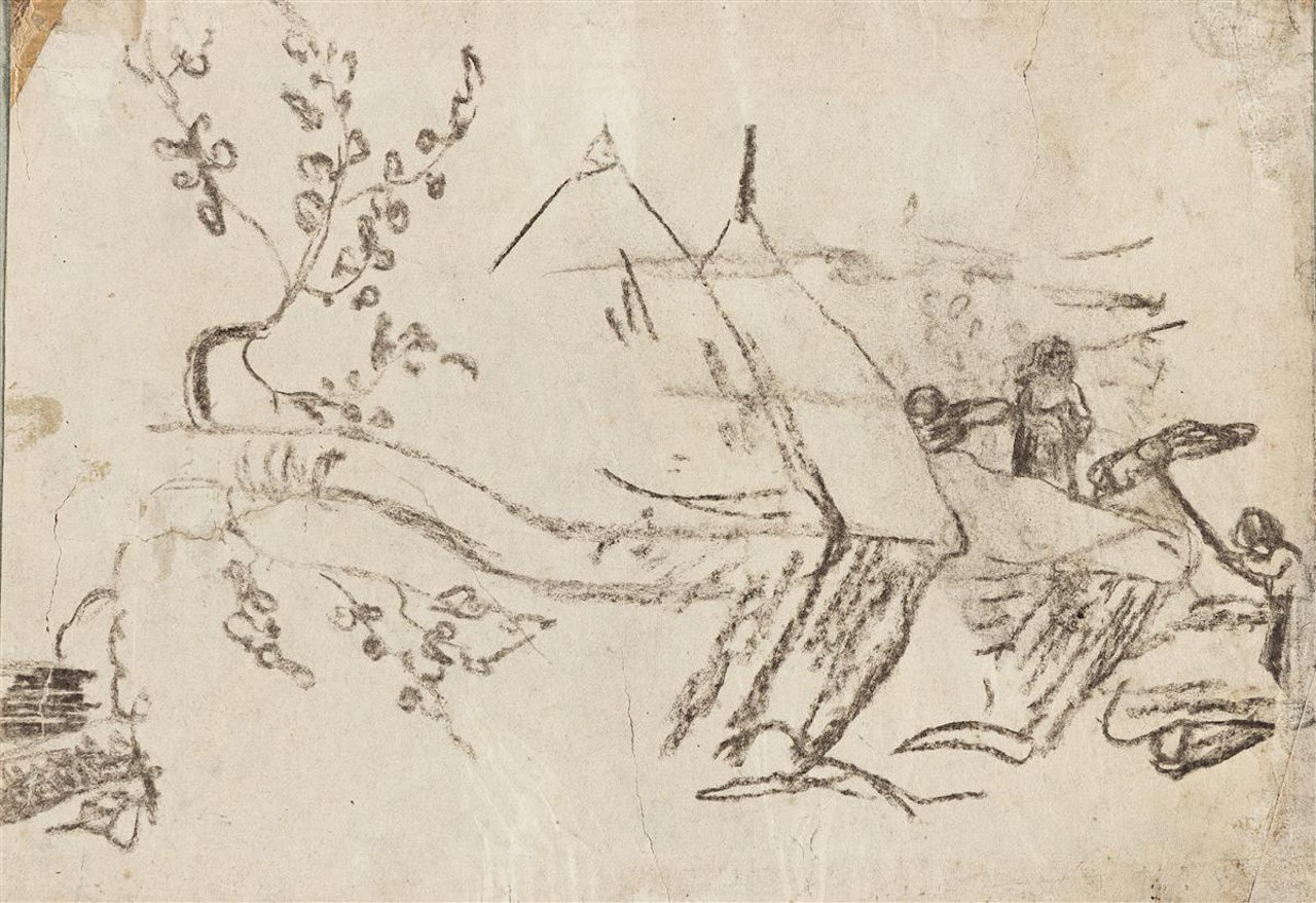 Paysage aux Meules, Arles by Paul Gauguin