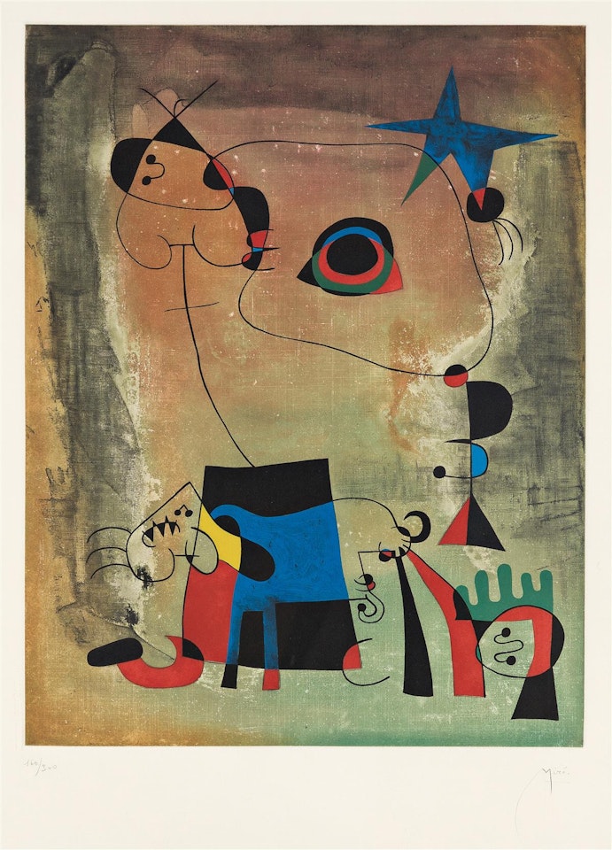 Le Chien bleu by Joan Miró