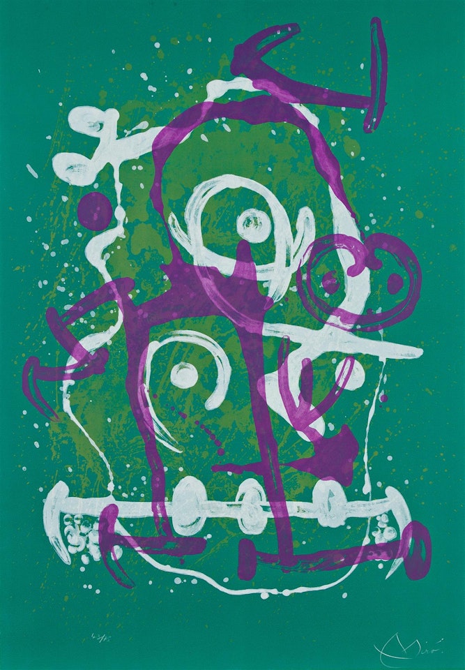L'Illetré— Verte et Violet by Joan Miró