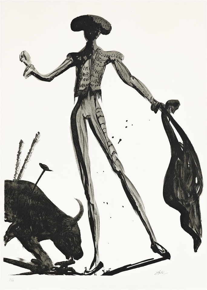 Torero Noir by Salvador Dali