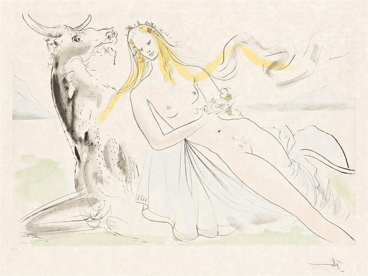 Le Viol d'Europe by Salvador Dali