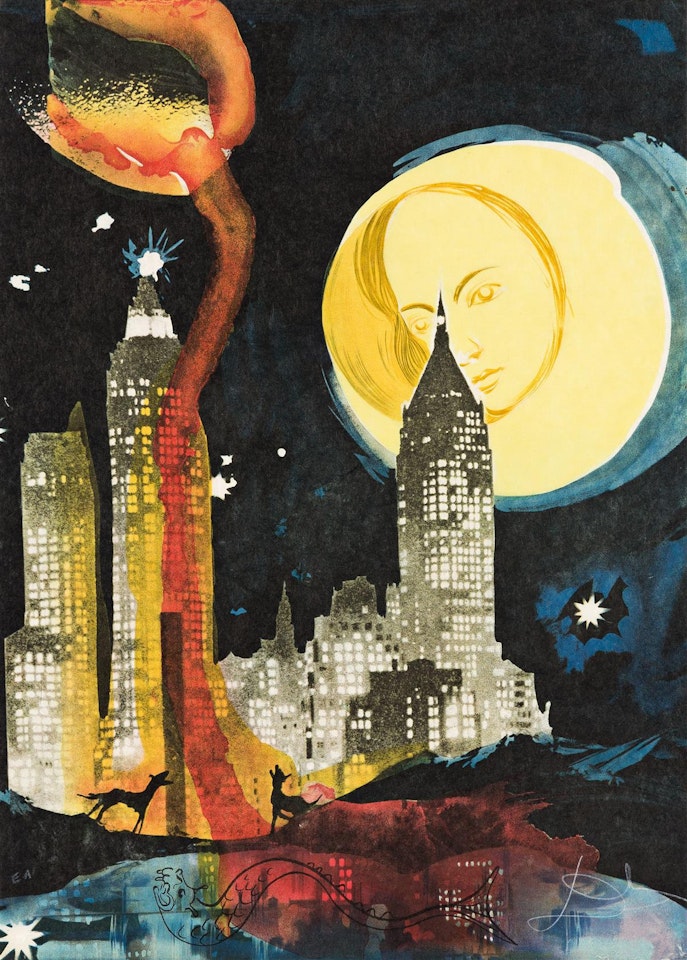 Manhattan Skyline by Salvador Dali