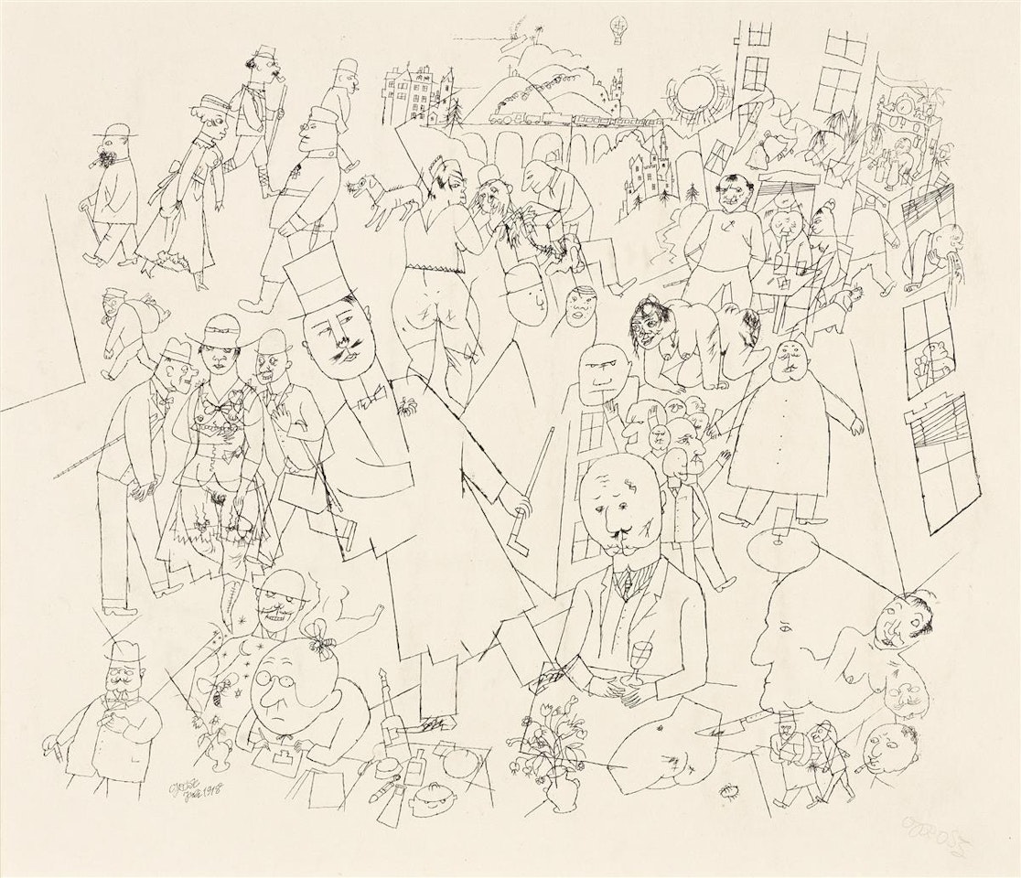 Bürgerliche Welt by George Grosz