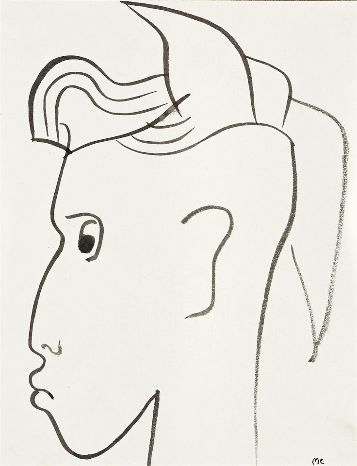 Cabeza de un joven de perfil by Miguel Covarrubias