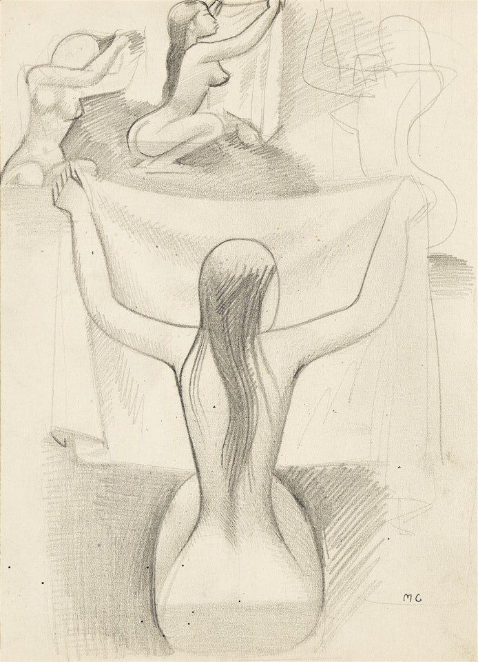 Women Bathing, Holding up Kemben by Miguel Covarrubias
