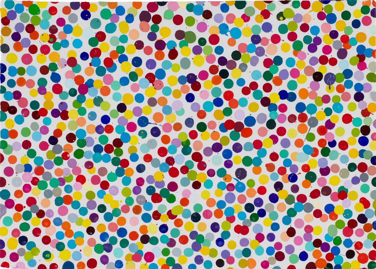 7987 Looking at you crying., from The Currency by Damien Hirst