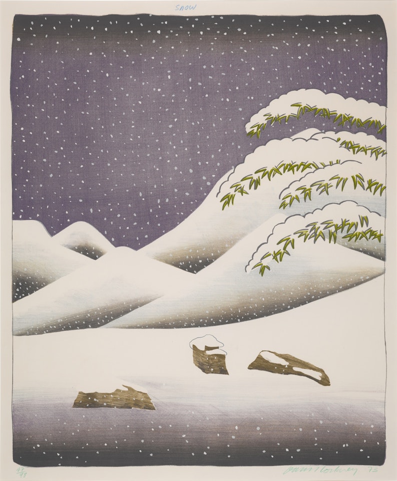 Snow (Scottish Arts Council 140; Museum of Contemporary Art Tokyo 131) by David Hockney