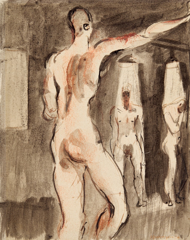 Showers at Bulford Camp by Keith Vaughan