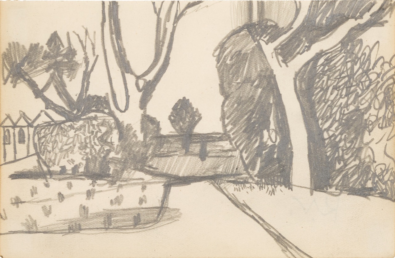 Garden Scene by Keith Vaughan