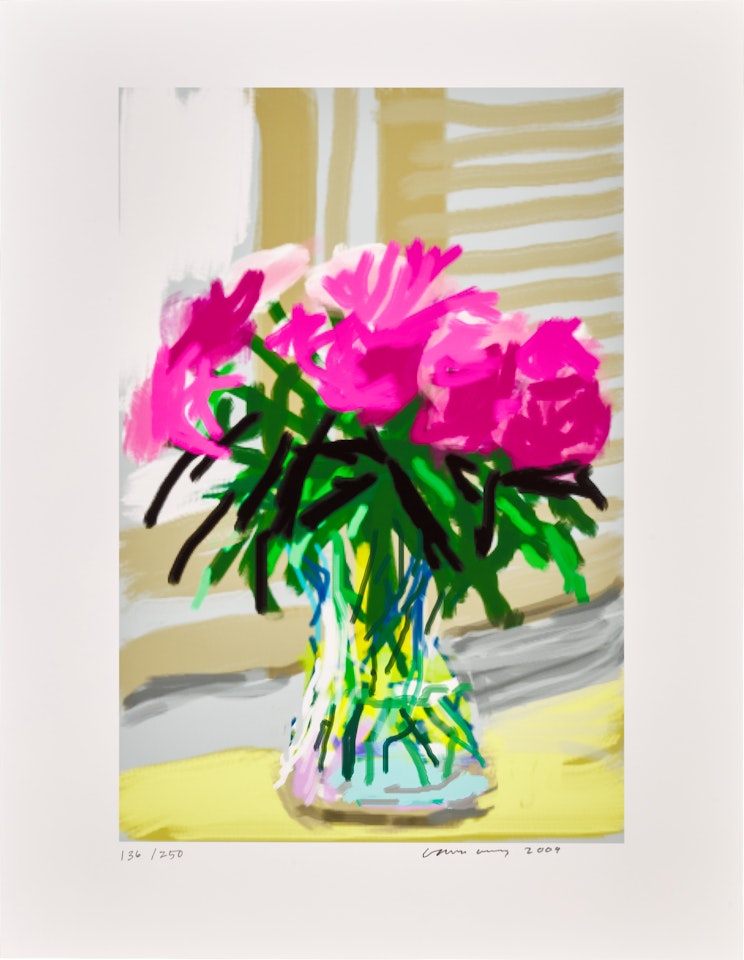 iPhone drawing 'No. 535', 28th June 2009 by David Hockney