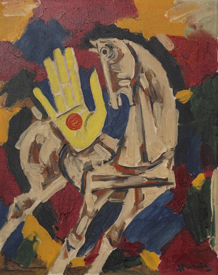 Untitled (Horse) by M.F. Husain