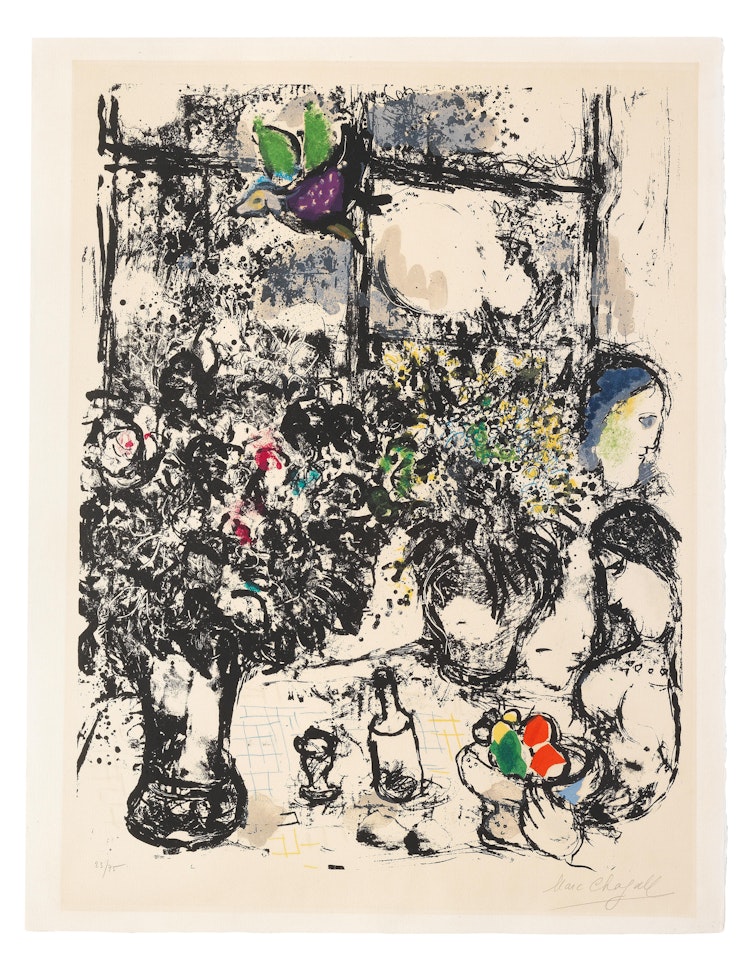 Nature morte au Bouquet by Marc Chagall